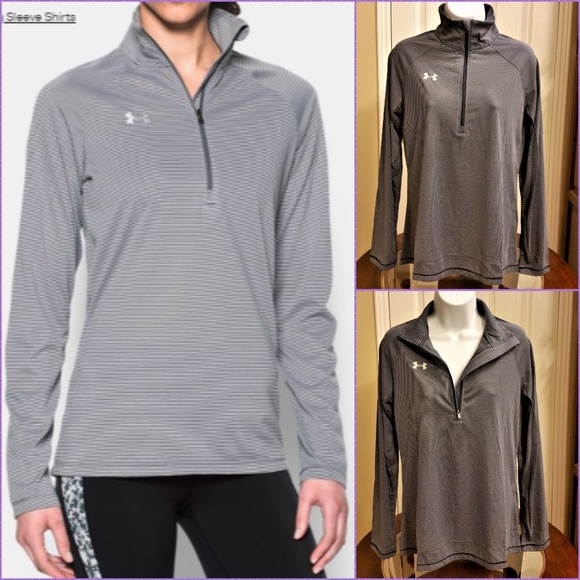 UA Microstripe Long Sleeve Shirt - Picture 1 of 3